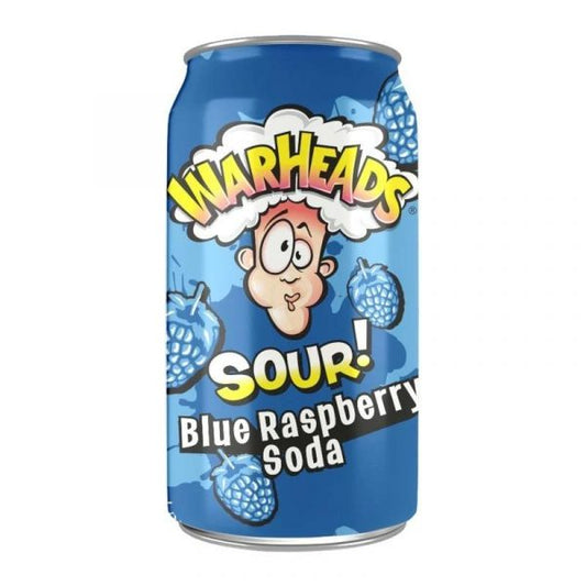 Warheads Sour Blue Raspberry Soda 330ml (USA)