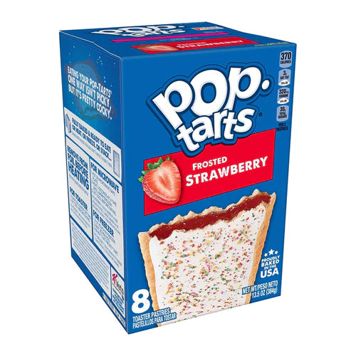 Pop Tarts - Frosted Strawberry Sensation, 8 Pack 384g (USA) - BB Jan 24