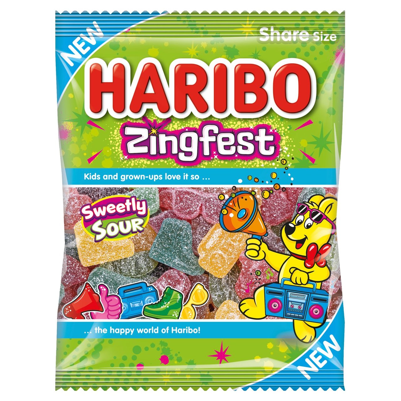 Haribo Zingfest Share Bag 150g - BB Dec 23