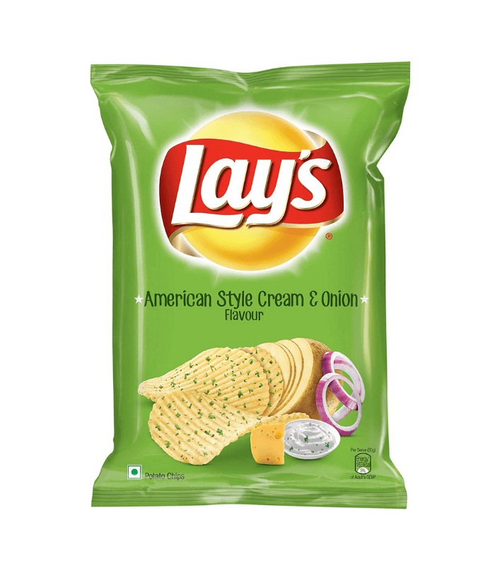 Lay's American Style Cream & Onion Flavour Crisp 50g (IND)