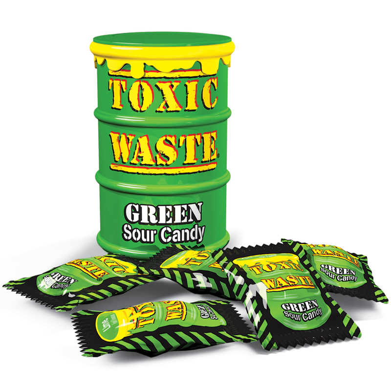 Toxic Waste GREEN Sour Candy 42g