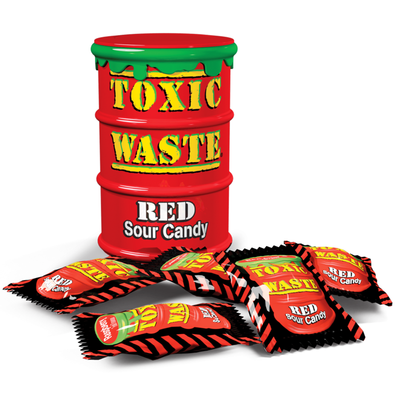 Toxic Waste RED Sour Candy 42g