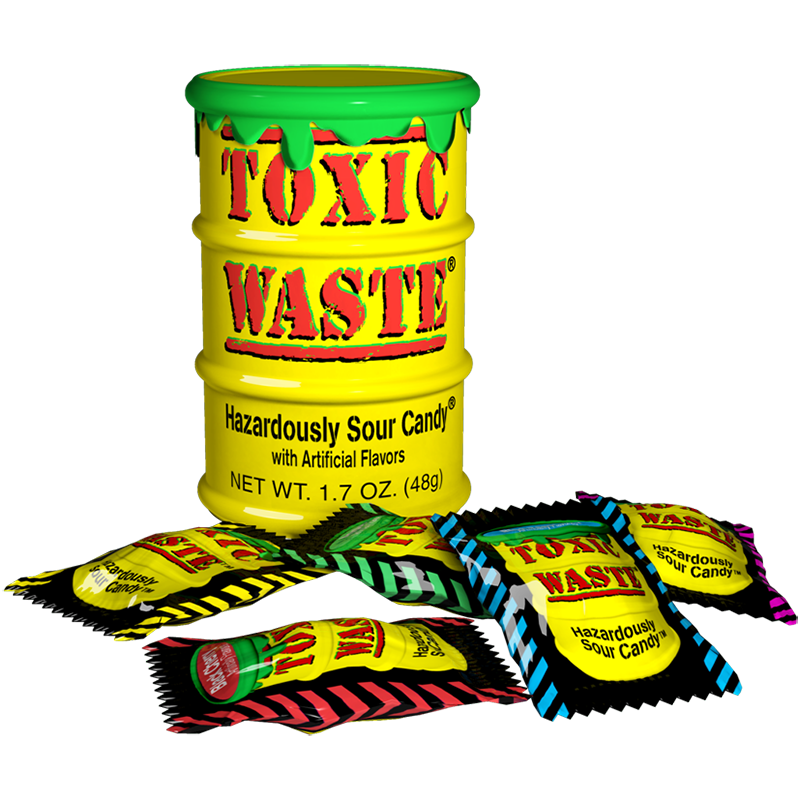 Toxic Waste Hazardourly Sour Candy 42g